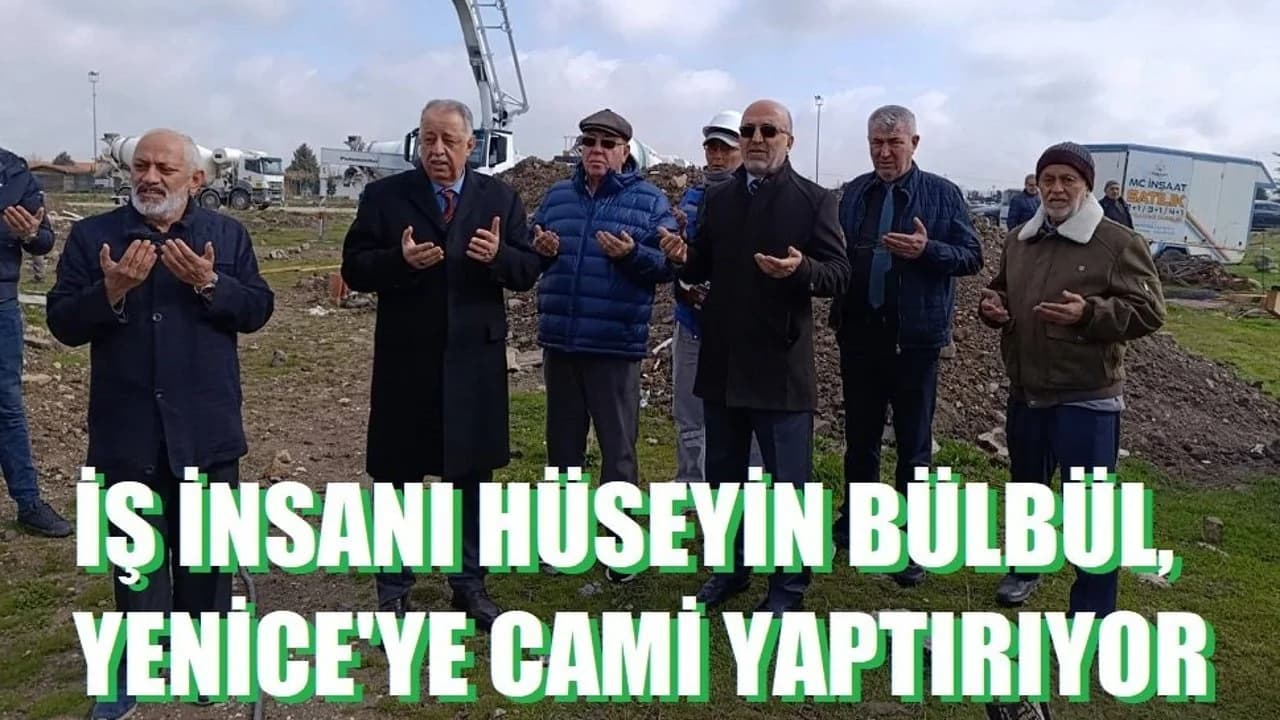 Yenice Mahallesi'nde Yeni Cami İçin Temel Atma Töreni Düzenlendi