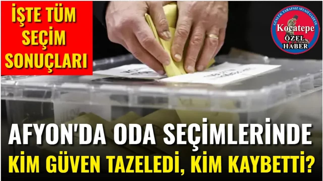 Afyonkarahisar’da Oda Seçimleri Maratonu: İşte Sandıktan Çıkan İsimler ve Yaklaşan Takvim