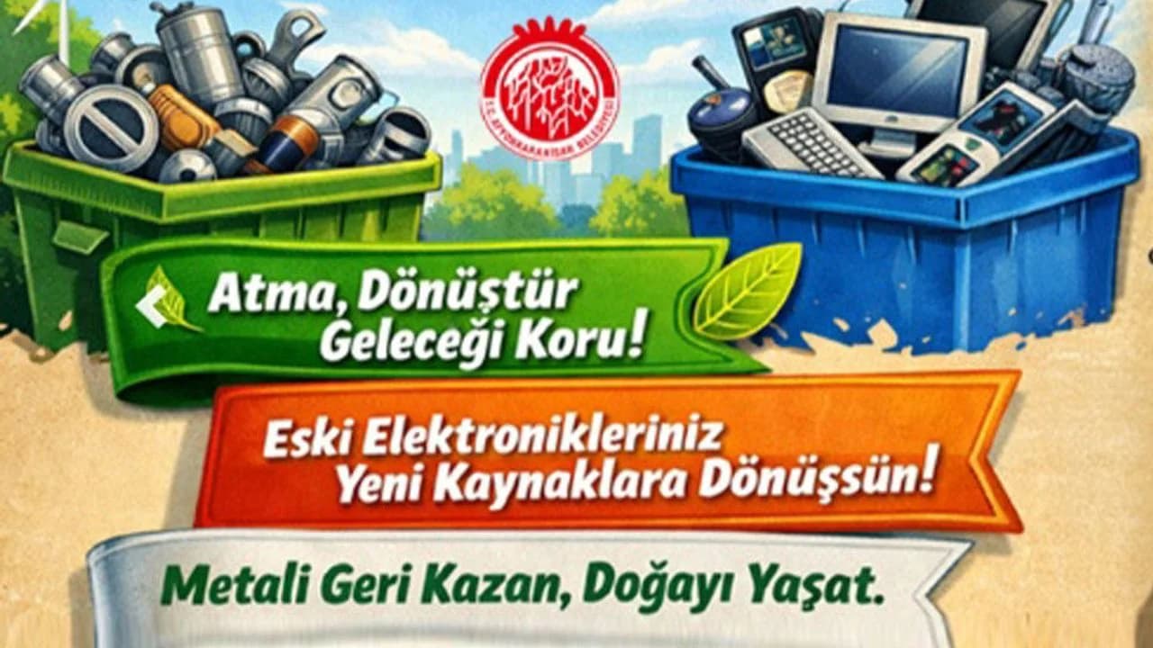 Afyonkarahisar'da Çevreci Adım: Elektronik ve Metal Atıklar Geri Dönüşüme Kazandırılıyor