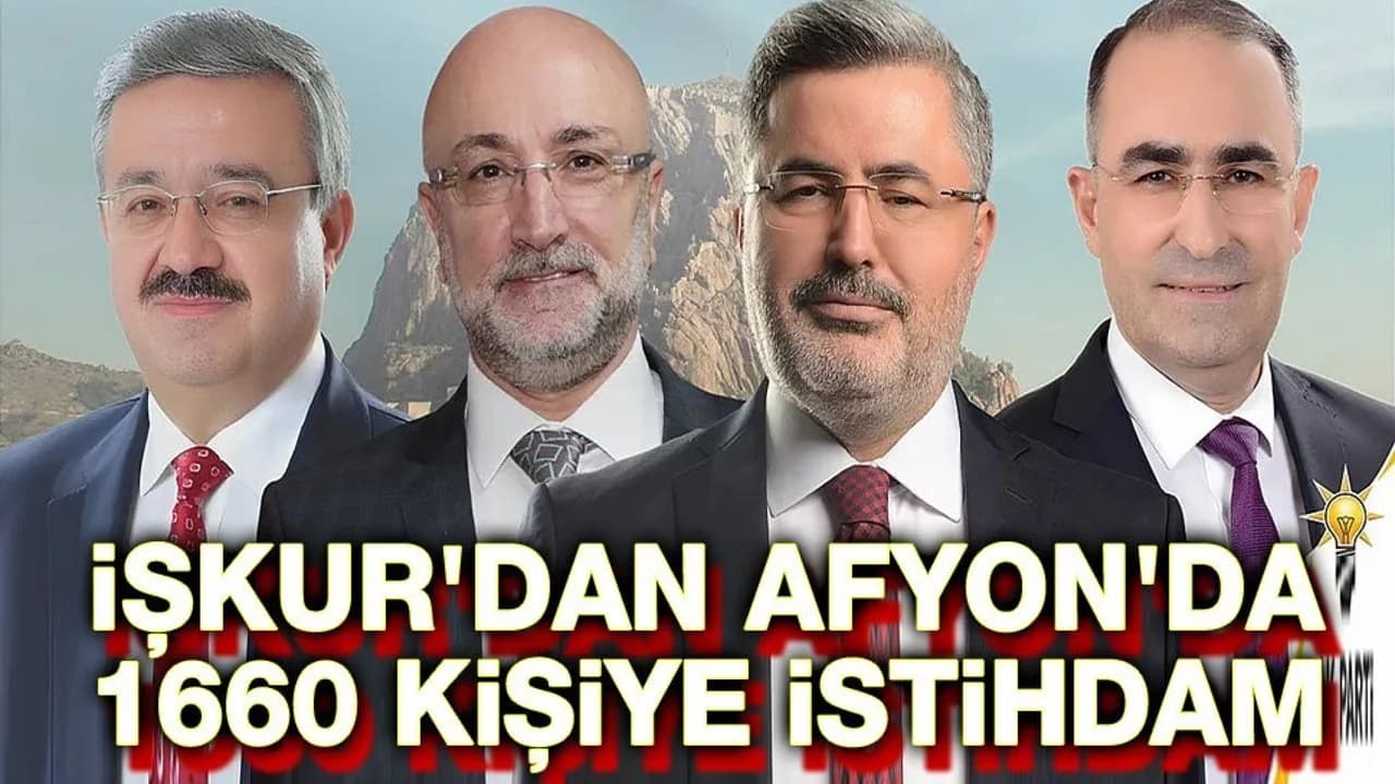 Afyonkarahisar'da İŞKUR Üzerinden 1660 Kişilik Yeni İstihdam Hamlesi