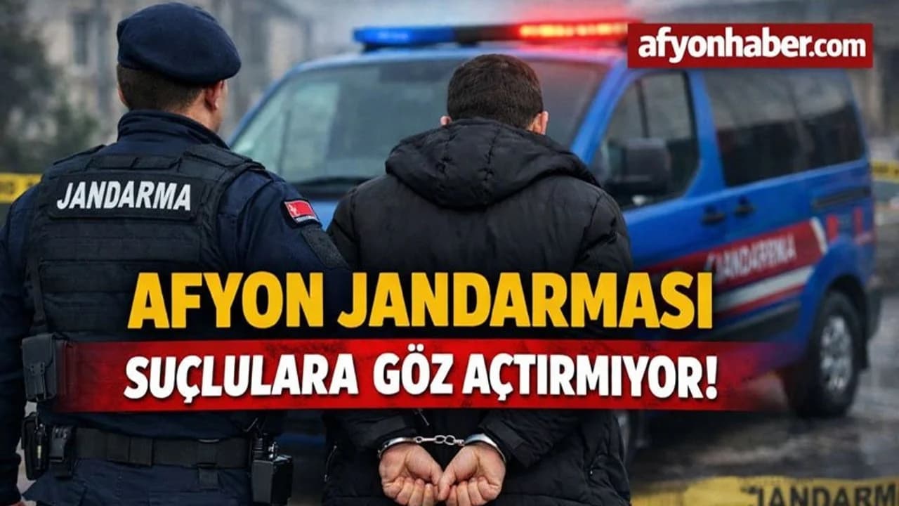 Afyonkarahisar'da Jandarma Ekiplerinden Sıkı Denetim: Bir Haftada 31 Aranan Şahıs Yakalandı
