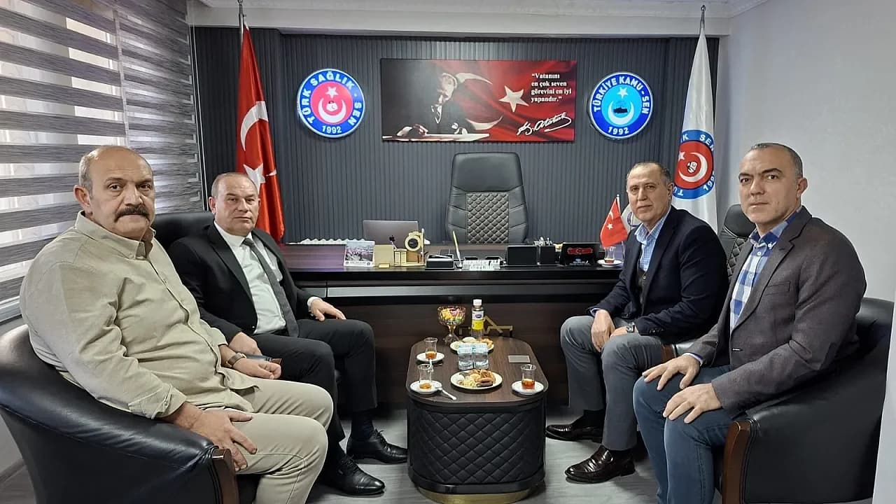 Başhekim Acar’dan Türk Sağlık-Sen’e Ziyaret: Sağlık Çalışanlarının Talepleri Görüşüldü