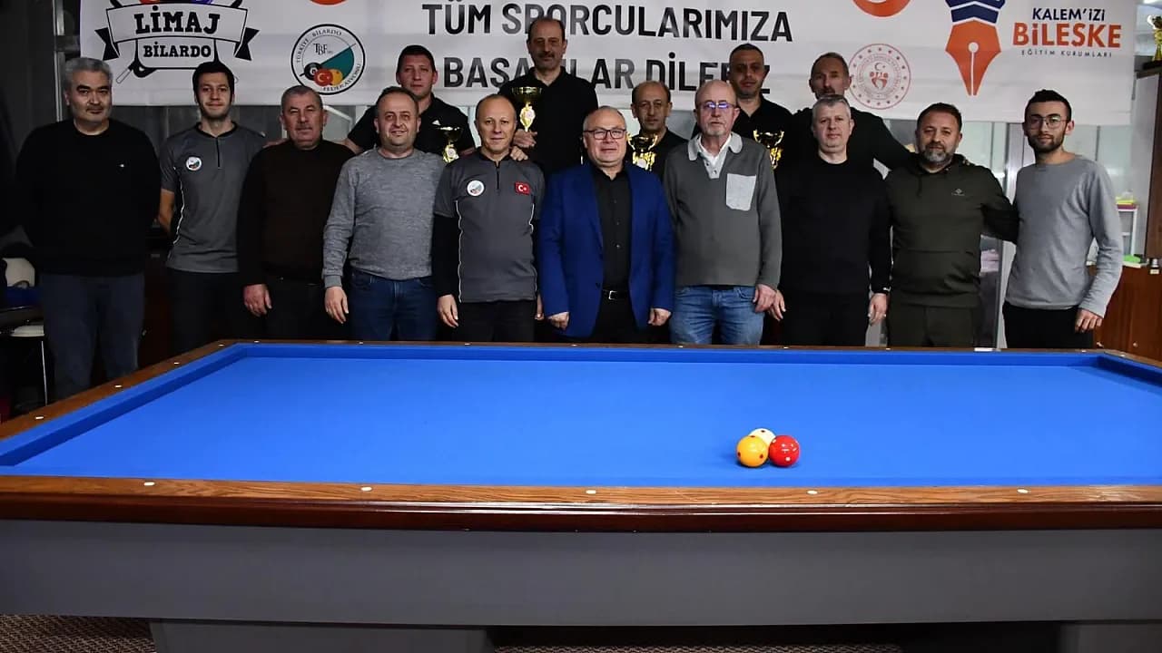 Afyonkarahisar'da Bilardo Heyecanı Zirve Yaptı: İl Şampiyonu Şükrü Suat Toydemir Oldu