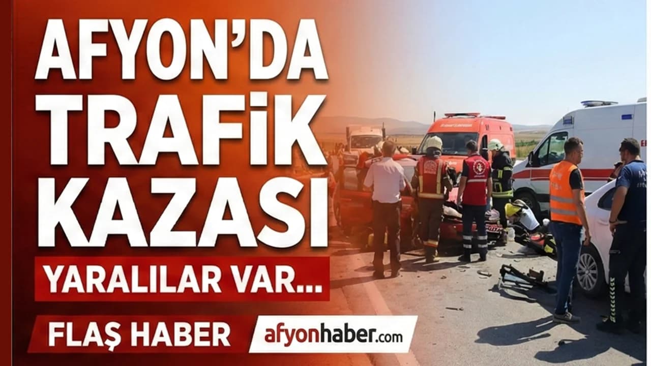 Sinanpaşa'da Kontrolden Çıkan Otomobil Refüje Devrildi: 5 Yaralı
