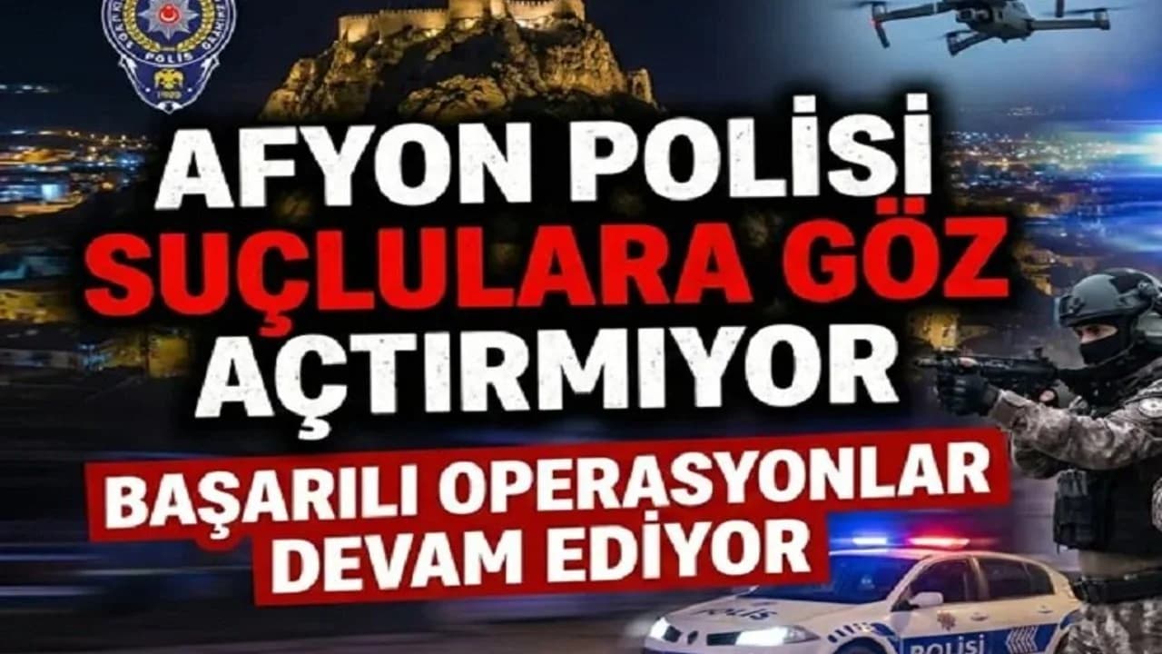 Afyonkarahisar'da Geniş Çaplı Asayiş Operasyonu: 6 Bin 870 Kişi Sorgulandı