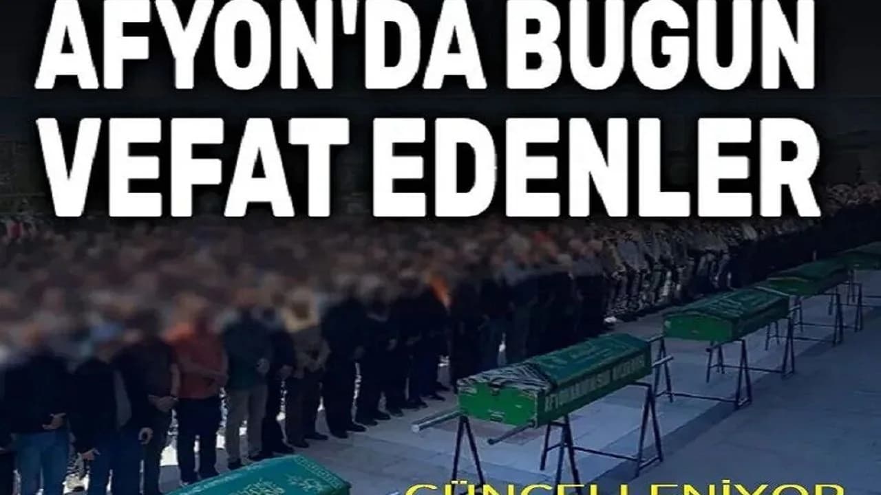 Afyonkarahisar'da Acı Kayıp: Muhtereme Yazal 90 Yaşında Hayatını Kaybetti