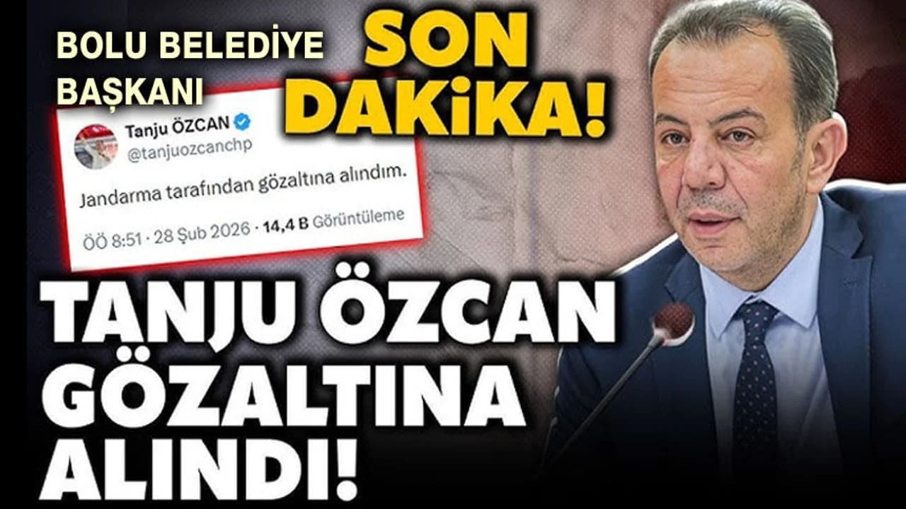 Bolu Belediye Başkanı Tanju Özcan ve 12 Kişi Gözaltına Alındı: Gerekçe "Burs" İddiası
